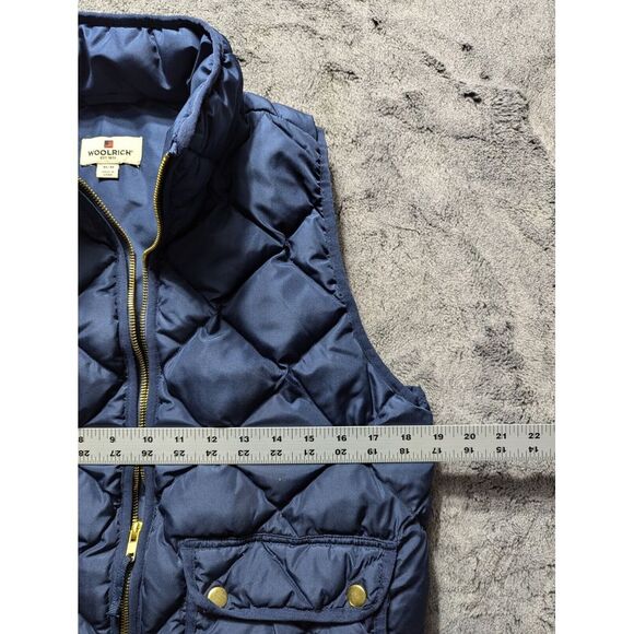 Woolrich Puffer Sleeveless Vest Women's Size Medium Blue - Picture 7 of 9